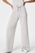 Light Grey Solid Color Crew Neck Drawstring High Waist Sleeveless Jumpsuit